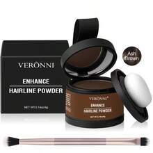 VERONNI 2pcs Hairline Powder - Natural-Looking Hairline & Eyebrow Contouring Powder For Men & Women, Plant-Based Squalane, Easy Application, No Residue, Perfect For Everyday & Special Occasions, Hairline Enhancement, Sleek Packaging, Smooth Texture - Nhiều màu - Xem 13