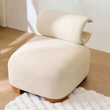 Multifunctional Sofa/Chair With Cat Hole - Living Room And Bedroom, Pet-Friendly Fabrics, Scratch-Resistant Materials, Simple Sofa. - Beige - View 2