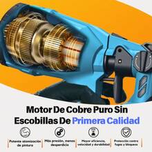 Pistola Eléctrica Para Pintura 1200ml  For Furniture - Azul - Ver 2