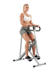 S unny H ealth & Fitness Row-N-Ride Entrenador Asistido para Sentadillas, Equipo De Ejercicio Plegable Y Fácil De Montar para Gimnasio En Casa con Resistencia Ajustable - NO. 077S - Plateado - Ver 6