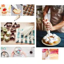 100 Pcs Disposable Piping Bags - Heavy Duty Anti-Burst Pastry Bags For Cake Decorating & Royal Icing - Thickened Textured Non-Slip Frosting Bags For Cookies, Macarons & Cream Puffs - Clear - View 5
