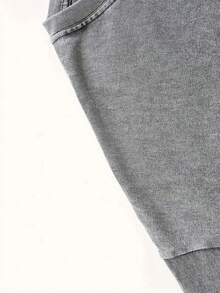 Washed Cotton, Anti-Social Club Printed T-Shirts, High-Quality Batik Cotton Retro Fashion Brand T-Shirts, Men's T-Shirts, Men's Summer T-Shirts, Holiday Gifts, Perfect Gifts. - 深灰色 - 查看 4