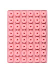 48孔硅胶甜甜圈糖果模具，迷你甜甜圈模具，不粘模具，适用于硬糖、巧克力、冰块、果冻、布丁、软糖等。 - 彩色 - 查看 18