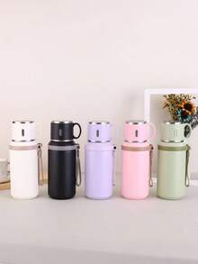 1个不锈钢真空保温杯，旅行饮水瓶，不锈钢冰茶壶，真空双层不锈钢长效保温防漏水瓶 - 含残渣过滤器，适合露营、聚会、居家、办公、户外、学校、节日及生日礼物。也可作为办公室或家用热水袋。 - 彩色 - 查看 9