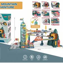 Dinosaur & Lion Mountain Track Vehicle Toy, Adventure Challenge Toy Game, Parking Interactive Game, Educational Toy For Children, Interactive Toy Game - Multicolor - View 3