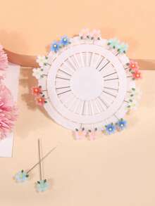 20pcs/Set Vintage Resin Middle Eastern Style Scarf Pins, Random Color Delivered, Beach, Holiday, Travel Essential - Multicolor - View 2