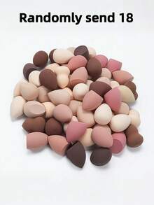 Large 6cm*4cm/2.32in*1.57in Powder Puff, Wet & Dry Use Makeup Sponge, Random Color, Suitable For Makeup Application And Concealing, Portable, Great Christmas Gift For Friends,Giveaways,Travel,Cheap Stuff,Travel Essential - Multicolor - View 17