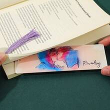 Ice Hockey CP Theme Acrylic Bookmark - Stadium Elements+Romantic Text Reading Mark Sports Love Readers, Cultural And Creative Enthusiasts First Choice. - Rectangle - View 6