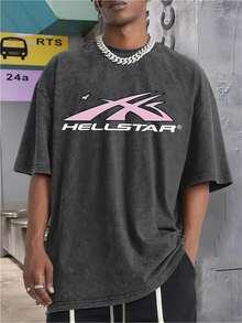 Casual Short Sleeve Tees For Men  Star Shirt For Summer - màu đen - Xem 2