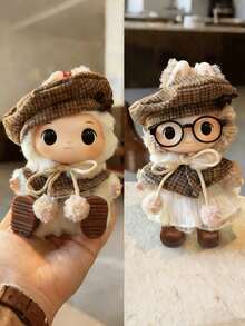 6.69英寸娃娃服装，Labobo可爱衣服，娃娃配件，17厘米套装，Labobo配件套装，适合第一代/第二代/第三代娃娃，生日礼物和节日礼物（不含娃娃） - 彩色 - 查看 1