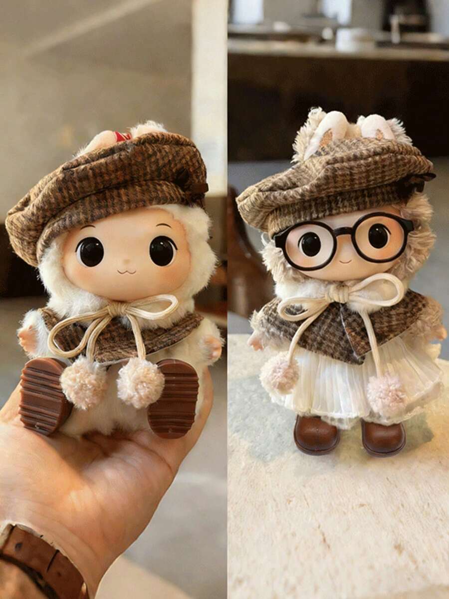 6.69英寸娃娃服装，Labobo可爱衣服，娃娃配件，17厘米套装，Labobo配件套装，适合第一代/第二代/第三代娃娃，生日礼物和节日礼物（不含娃娃） - 彩色 - 查看 1