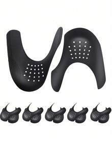 16pcs/Set Black Shoe Crease Protectors Anti-Wrinkle - Toe Box Shields For Sneakers/Casual/Sports Shoes | Men's 7-12 & Women's 5-8 | Prevents Footwear Creasing, Shoe, Spring Summer Picks, Brides Maid Gifts, Room, Bedroom Decor, Bedroom Decor, Beach, Travel, For Men, For Women, Vacation - Multicolor - View 30