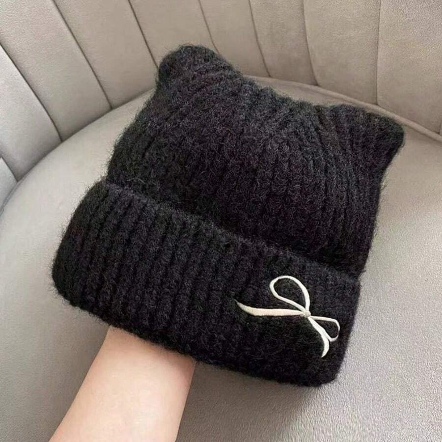 Women Beanie Hat - Black - View 1