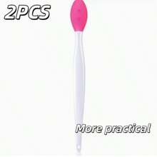 4件套二合一硅胶洁面刷 - 温和去除鼻颊角质，淡化唇色，令双唇光滑丰盈，柔嫩亮泽，健康动人。柔软双面去角质洁面刷，双面硅胶唇部磨砂刷。 - 1 - 查看 15