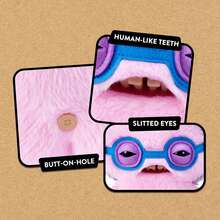 Fuggler Old Fogies 牙齿怪兽老顽童系列 9 英寸毛绒玩具（Mr Needles），ZURU 出品，丑陋怪兽毛绒玩具，拥有类似人类的牙齿，适合儿童、青少年、成人和怪异玩具爱好者收藏。 - 彩色 - 查看 8