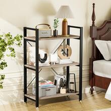 Estante Mueble Organizador Mesa Librero Mesa Auxiliar 60*27*61cm Mesa De Centro Librero Organizador Estantería - Gris - Ver 8