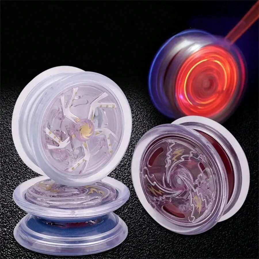 Regalo profesional para principiantes para niño Yoyo de Metal de alta velocidad Yoyo de aluminio Yoyo luminoso Yoyo de competición Yo-Yo ZO3A - Amarillo metalizado - Ver 1