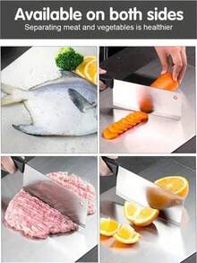 3pcs High-End Titanium Steel Double-Sided Cutting Board - 100% Pure Titanium Material, Hygienic And Multi-Functional Cutting Board, Suitable For Meat, Fruits, Vegetables, Etc. - Multiple Sizes To Meet Different Cutting Needs. Kitchen Cutting Board Set - Cutting Board - Stainless Steel Cutting Board - Suitable For Hygienic Kitchen Tools - Multiple Sizes Of Cutting Boards - Stainless Steel Kitchen Accessories. - 彩色 - 查看 9