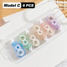 Correction Tape 3/6/12 PCS, For Smooth Error Covering, School Exams & Office Documents, Suitable For School And Office Household Items Back To School - Sets - View 20
