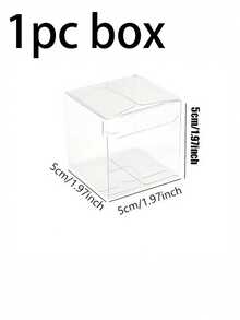 51 hộp quà bằng nhựa PVC trong suốt, hộp quà hình vuông trong suốt, hộp đựng khăn và trà trang trí, thích hợp làm quà tặng bất ngờ cho tiệc sinh nhật tự làm (kèm ruy băng vàng) - Vàng - Xem 7