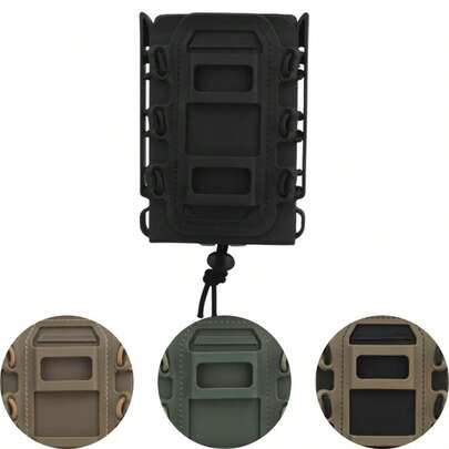 1个快速取用弹匣包，MOLLE 5.56/7.62双排弹匣套，战术枪套，适用于狩猎腰带，兼容蝎式EVO