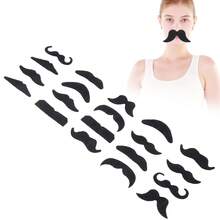 Barbas de fiesta, barbas realistas, barbas postizas, cejas postizas, bigotes, barbas para estilizar (20 diseños) - Negro - Ver 6