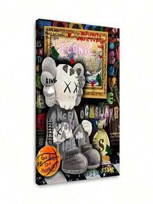 1pc 40*60cm(16*24inch)Fancy Toy Poster Framed Kaw Canvas Fashion  Wall Art Gift Idea  Beast Christmas Decorations - 帆布畫 - 查看 9