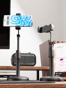 Soporte de escritorio ajustable en altura de 9.8-13 pulgadas, resistente a golpes, adecuado para escritorios de oficina, compatible con estuches de teléfono gruesos, rotación flexible de 270°, regalo de San Valentín para la oficina - Multicolor - Ver 2