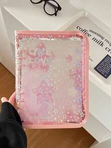 A5 6-Ring PVC Zipper Binder Notebook, Planner, Photo Album, Idol Merchandise, Small Cards, Fan Collection - Zipper Version - View 2