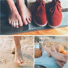 Separadores de Dedos  Pie6 Piezas de tectores de Silicona para Dolor en los Pies Callos y Dedos en Martillo 3 Tamaños Adecuados para ores y Mueres Uso Dia y Deportivo - como en la foto - Ver 6