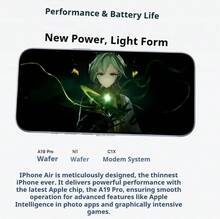 Apple New IPhone Air 512GB | Unlocked | Excellent Condition | Long-Lasting Daily Battery Life | Reliable & Practical Companion | Exquisite Craftsmanship Design | Dual SIM Dual Standby 5G Smartphone - Black - View 7