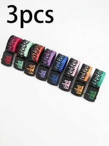 1条/3条装 时尚嘻哈韩风休闲男士火焰帆布皮带，男士配饰腰带，夏季、秋季、万圣节秋冬配饰，适合青少年、青年、男士，休闲、户外、运动、度假、毕业礼物、生日、日常穿着 - 彩色 - 查看 18