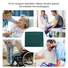 Patient Sliding Sheet Multifunction Patient Transfer Cloth for Caregiver Bedridden Elderly Green140x68cm / 55.1x26.8in - 140*68cm - Ver 4