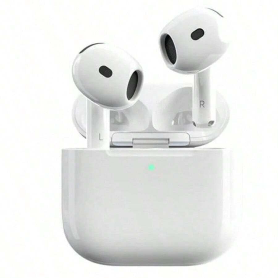 New Air4 Air5 Air7  Wireless In - Ear Earbuds With Ultra - Long Battery Life & High - Fidelity Sound 8 In 1 Wireless Earbuds ANC Active Noise Cancelling(-36db)In-Ear Earphones With Charging 33H Playtime 360 Hi-Fi Stereo Waterproof Headphones Android Phone/ AlRP0DS Pro IOS Laptops 1:1 Clone - 5代高配[白色]盒裝 - 查看 1
