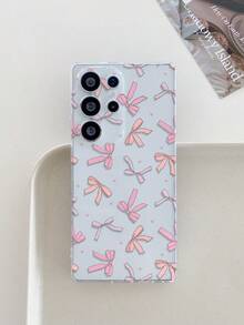 1pc Butterfly & Heart Pattern Transparent TPU Soft Phone Case, Anti-Drop Anti-Scratch Anti-Fingerprint, Precise Camera Cutout, Compatible With Samsung, Nothing, Pixel, INFINIX, Compatible With Redmi - Multicolor - View 3