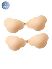 2pcs Seamless Invisible Lift Cloud Bra, Strapless Bra, Suitable For Women's Backless Dresses, Reusable - Multicolor - View 20