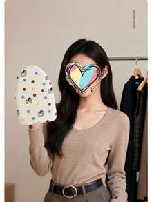 Dedicated Polyester Silver-Coated Ironing Board Cover, High Temperature Resistant And Non-Fading, Double-Layer Heat-Resistant Ironing Cloth Cover, Mini Patterned Handheld Ironing Board, Dual-Use Handheld Ironing Board For Iron And Garment Steamer - 112233 - View 2