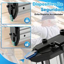 Clavadora Y Engrapadora Neumática Profesional Calibre 18 2EN 1 - Azul - Ver 5