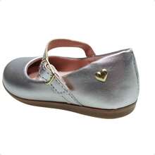 Girls' Ballet Flats, Sizes 20 To 34, Direct From The Factory. Christening Shoes. - Silver - View 5