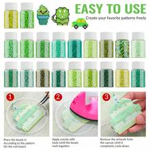 Bộ 1100 hạt nhựa dẻo 2.6mm, thích hợp để tự làm trang sức sáng tạo, vòng tay, mặt dây chuyền, đồ trang trí, món quà hoàn hảo cho người thích nung chảy hạt nhựa Perler. - đánh vần doudou - Xem 4