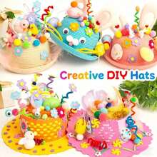 Children's Easter DIY Hat Kit - Holiday Costume Craft Materials - Multicolor - View 2