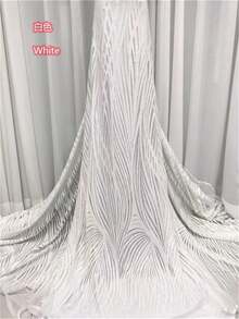 5 Yards/1 Yard High Quality Red African Swiss Voile Embroidered Mesh Lace Fabric, Suitable For Sewing Party Dresses, Blue - A - View 24