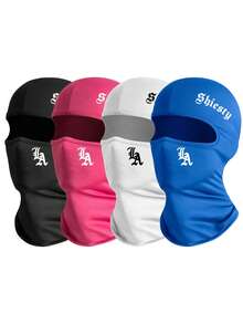 1pc/2pcs Unisex Balaclava Hat, Solid Color Breathable Ski Mask, Sweat-Absorbent Sun Protection Face Cover, Suitable For Outdoor Activities Like Hiking, Climbing - Multicolor - View 12