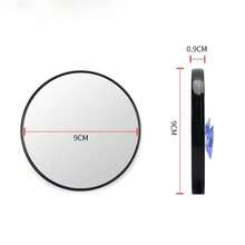 5/10/15X Magnifying Makeup Mirror Cosmetic Beauty Shaving Blackhead Magnifying Mirror For Bathroom Portable Makeup Round Mirror - 黑色 - 查看 4