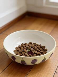 1pc Heavy-Duty Ceramic Cat Bowl - Non-Slip Pet Food Bowl, Easy To Clean, Suitable For Small Breed Dogs, Leak-Proof And Durable Cat Bowl - None - View 6