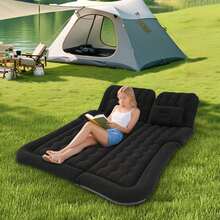 SHIOUCY Black Inflatable Mattress Set, Car SUV Air Bed Inflatable, Car Inflatable Bed Set For Most Small Car/ Medium Car/Suv / Business Car Either. - Black - View 11