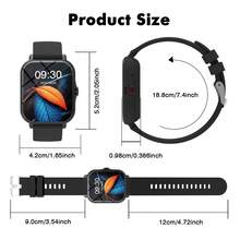 New 260mAh Smart Watch With Full Touchscreen, Calling & Messaging, Multi-Function Sports Watch With Alarm, Calculator, Calendar And Weather - Multicolor - View 4