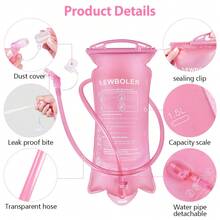 2L Large Capacity Water Bladder Backpack, Suitable For Cycling, Hiking, Running And Travel - Pink - View 10