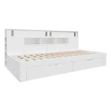 Kids Bed Frames, Headboards & Footboards - White + MDF + 90cm*200cm - View 10