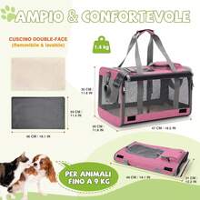 Zaino per animali domestici - Rosa Mix - Visualizzare 5